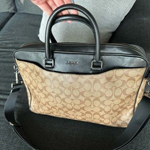 Vintage Coach Beckett Slim Brief In Signature
Canvas